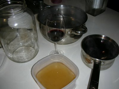 Utensílios necessários para armazenar a bebida