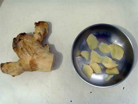 Gengibre cortado segunda fermentação Kombucha